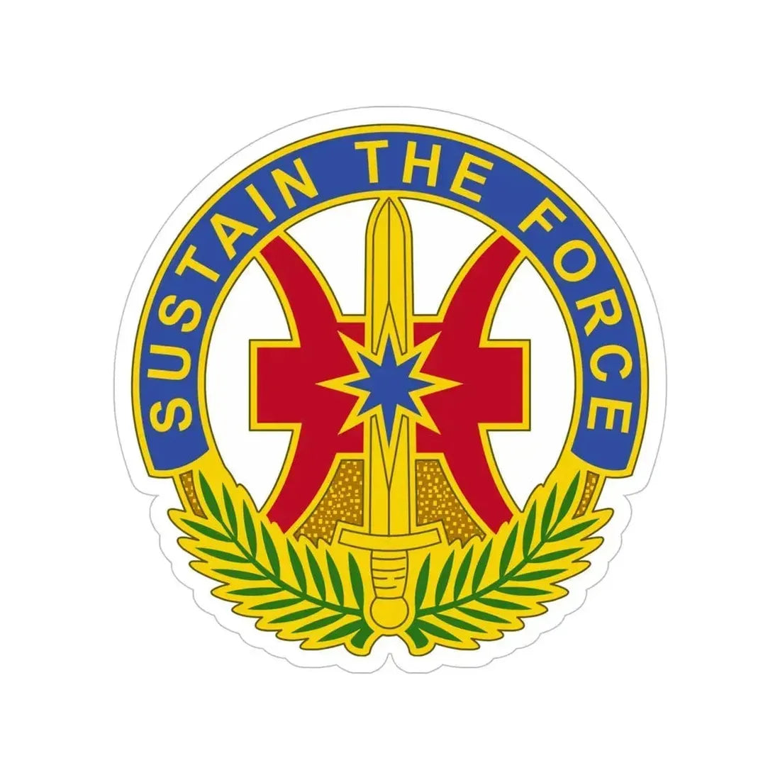 8 Sustainment Command 2 (U.S. Army) Transparent STICKER Die-Cut Vinyl Decal 6 Inch - The Sticker Space