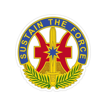 8 Sustainment Command 2 (U.S. Army) Transparent STICKER Die-Cut Vinyl Decal 6 Inch - The Sticker Space