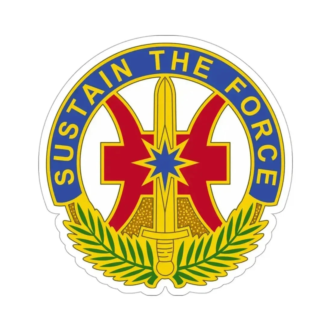 8 Sustainment Command v2 (U.S. Army) STICKER Vinyl Die-Cut Decal 3 Inch - The Sticker Space