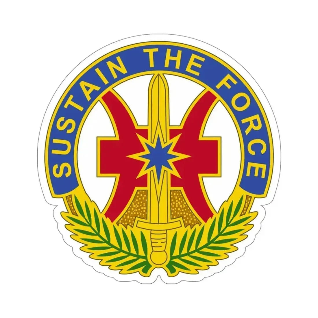 8 Sustainment Command v2 (U.S. Army) STICKER Vinyl Die-Cut Decal 4 Inch - The Sticker Space