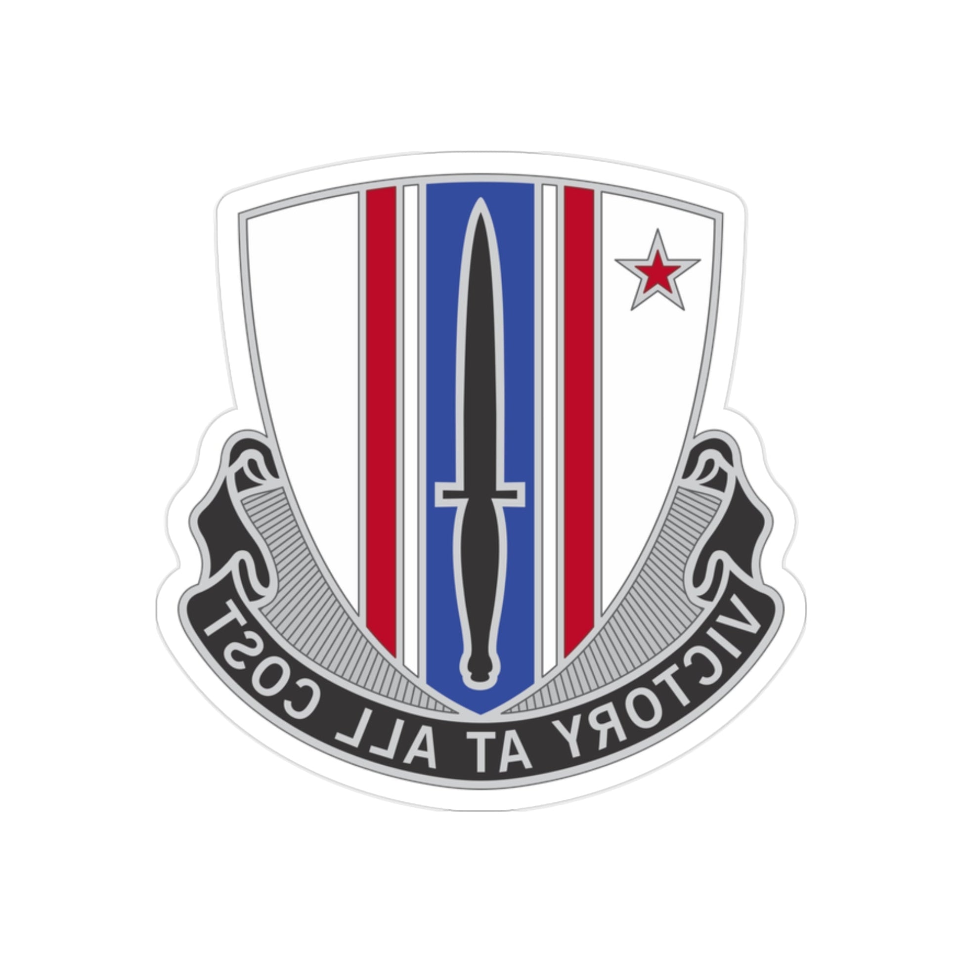 80 Civil Affairs Battalion (U.S. Army) REVERSE PRINT Transparent STICKER-2 Inch-The Sticker Space