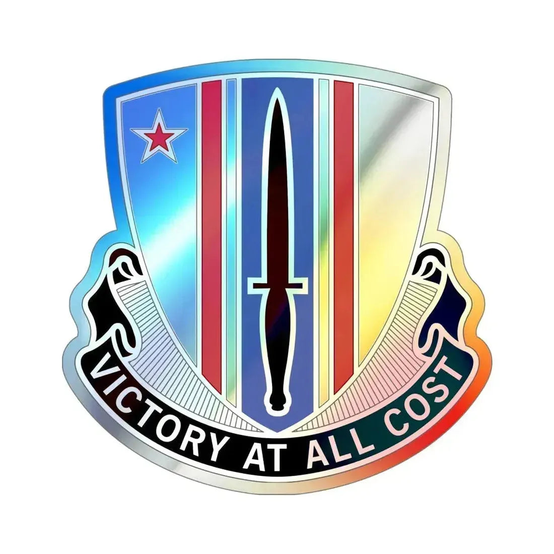 80 Civil Affairs Battalion (U.S. Army) Holographic STICKER Die-Cut Vinyl Decal 5 Inch Holographic - The Sticker Space