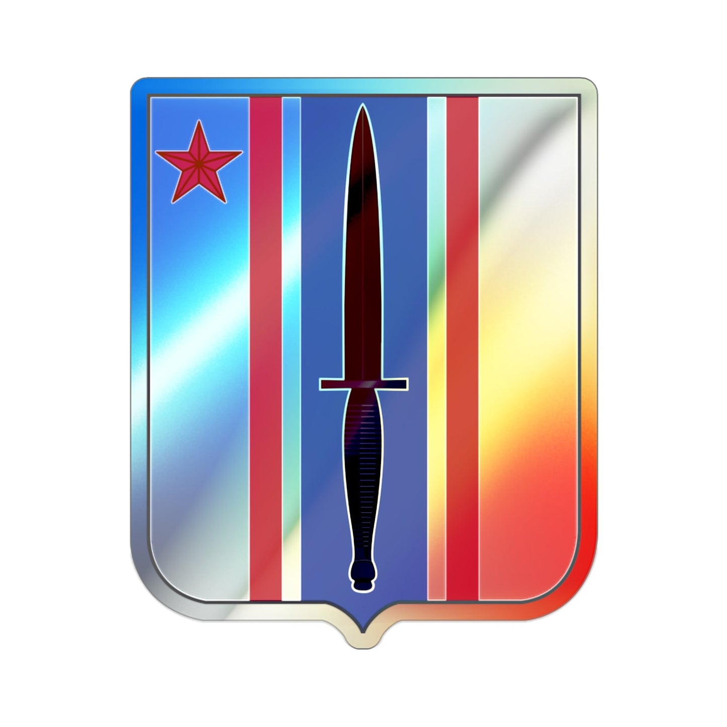 80 Civil Affairs Battalion v2 (U.S. Army) Holographic STICKER Die-Cut Vinyl Decal-2 Inch-The Sticker Space