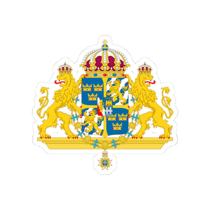 Great coat of arms of Sweden 2 - STICKER Vinyl Kiss-Cut Decal
