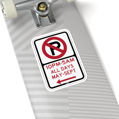 PBOT Road sign P1191L (Oregon) (Road Sign) STICKER Vinyl Kiss-Cut Decal