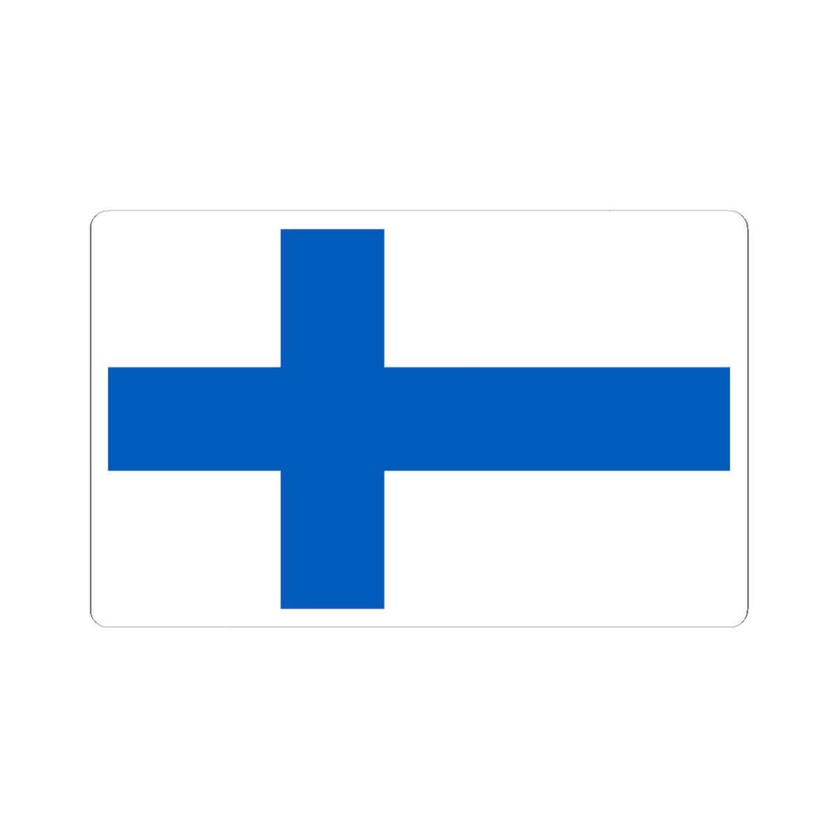 Flag of Finland 1918-1920 (Finland)_1 STICKER Vinyl Kiss-Cut Decal