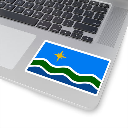 Flag of Duluth, Minnesota - STICKER Vinyl Kiss-Cut Decal