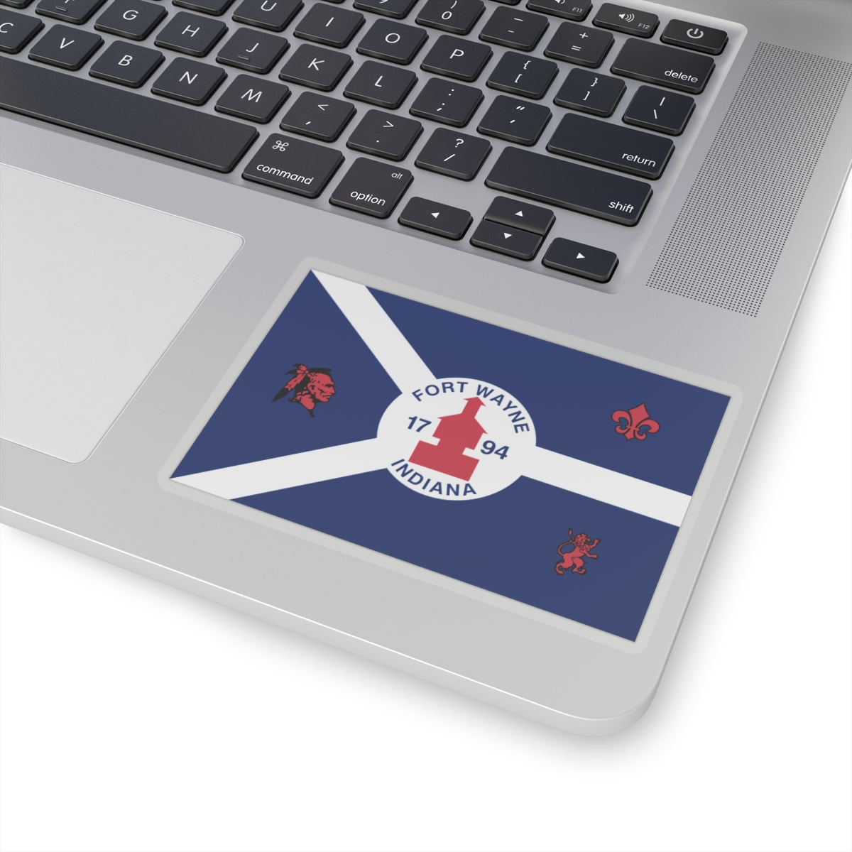 Flag of Fort Wayne, Indiana - STICKER Vinyl Kiss-Cut Decal