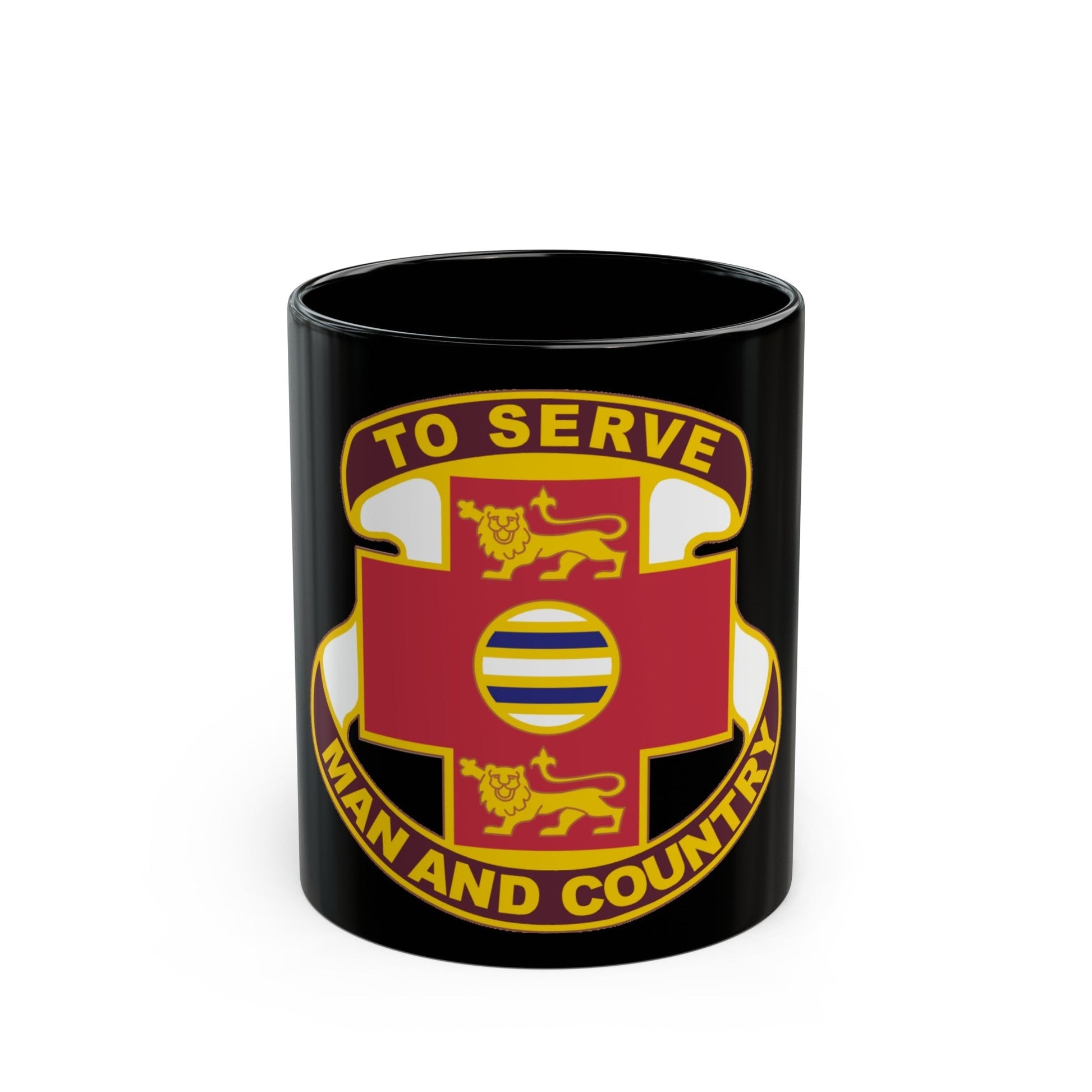 801 Combat Support Hospital (U.S. Army) Black Coffee Mug-11oz-The Sticker Space