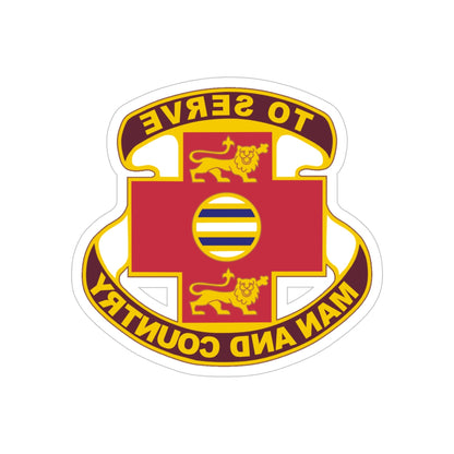 801 Combat Support Hospital (U.S. Army) REVERSE PRINT Transparent STICKER-6 Inch-The Sticker Space