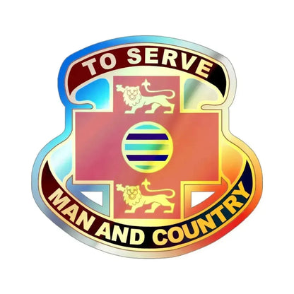 801 Combat Support Hospital (U.S. Army) Holographic STICKER Die-Cut Vinyl Decal 3 Inch Holographic - The Sticker Space