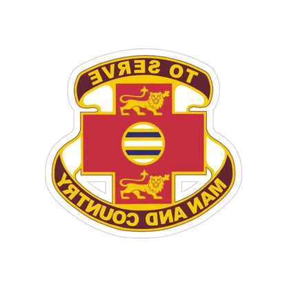 801 Combat Support Hospital (U.S. Army) REVERSE PRINT Transparent Die-Cut STICKER - The Sticker Space