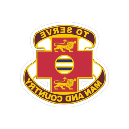 801 Combat Support Hospital (U.S. Army) REVERSE PRINT Transparent Die-Cut STICKER - The Sticker Space