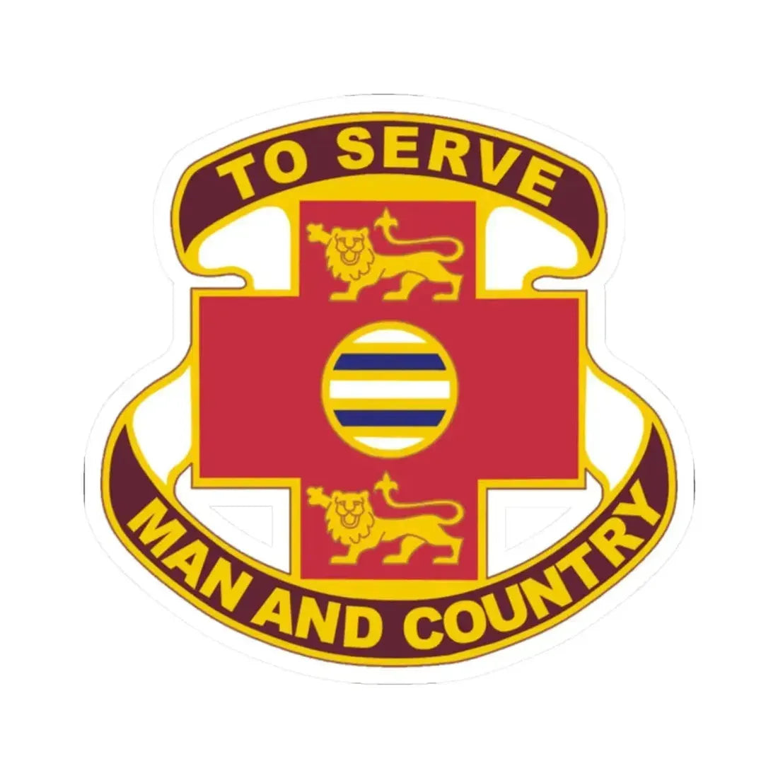 801 Combat Support Hospital (U.S. Army) STICKER Vinyl Kiss-Cut Decal 2 Inch White - The Sticker Space