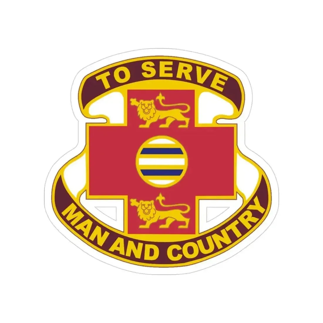 801 Combat Support Hospital (U.S. Army) Transparent STICKER Die-Cut Vinyl Decal 3 Inch - The Sticker Space