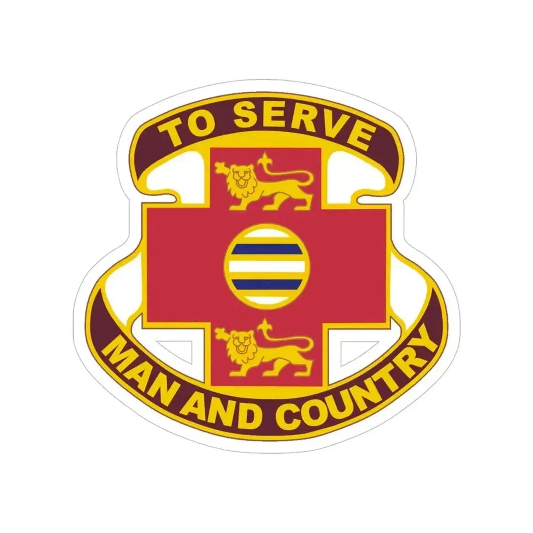 801 Combat Support Hospital (U.S. Army) Transparent STICKER Die-Cut Vinyl Decal 4 Inch - The Sticker Space