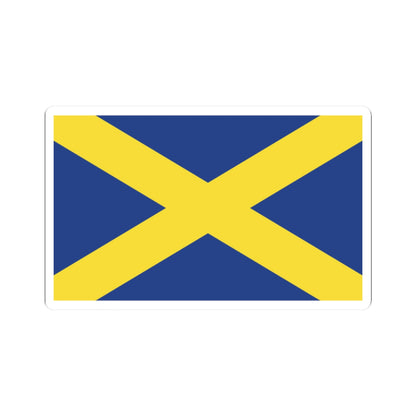 FlagOfStAlbans-PS01 (England) STICKER Vinyl Kiss-Cut Decal