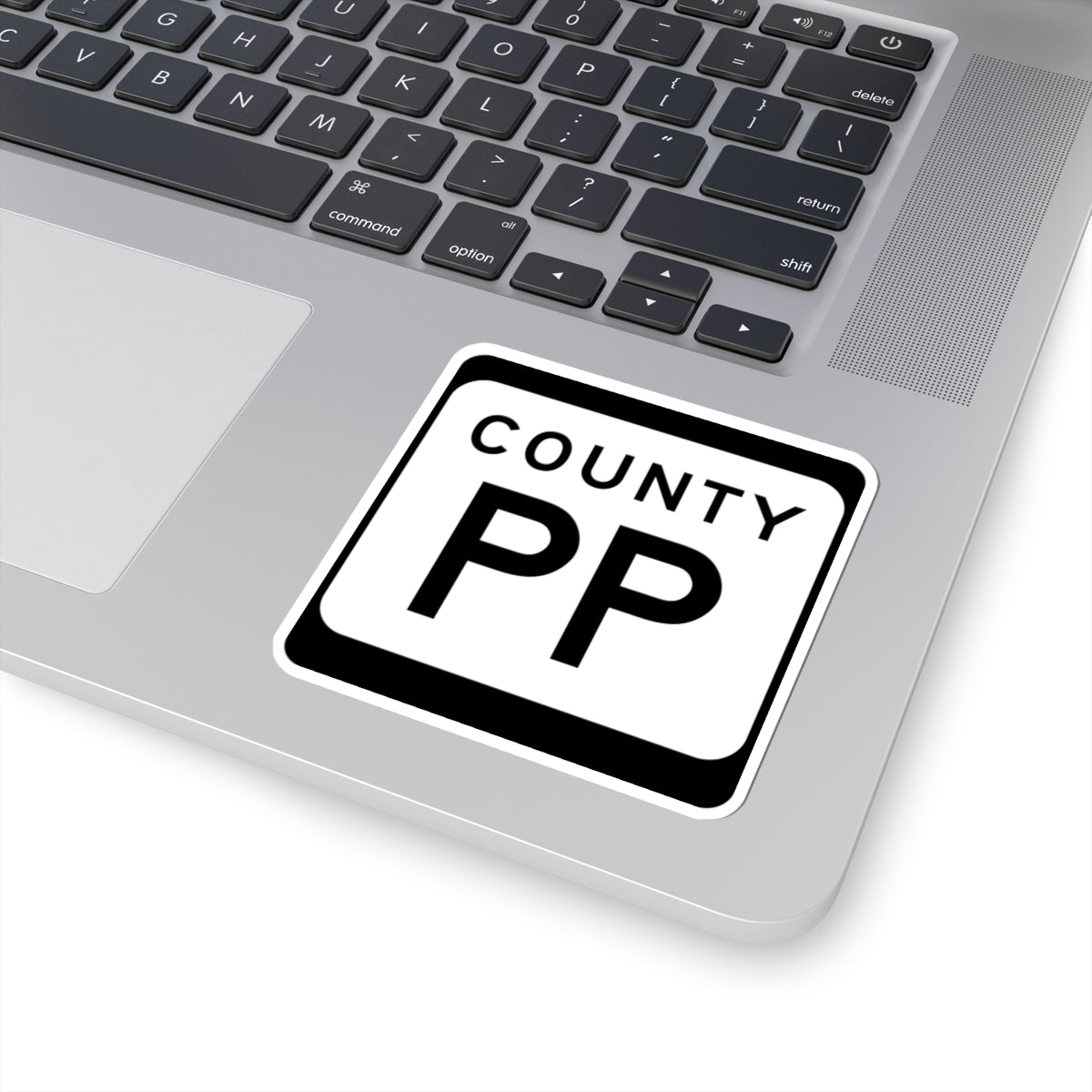 WIS County PP (Wisconsin) (Road Sign) STICKER Vinyl Kiss-Cut Decal