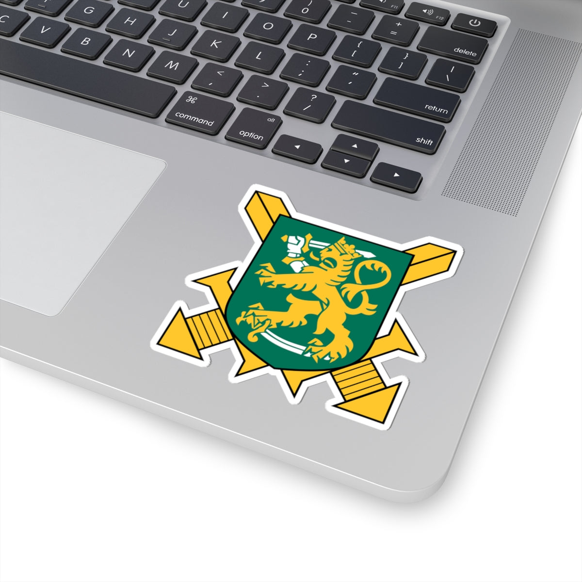 Suomen Maavoimien tunnus (Finland) (Coat of Arms) STICKER Vinyl Kiss-Cut Decal