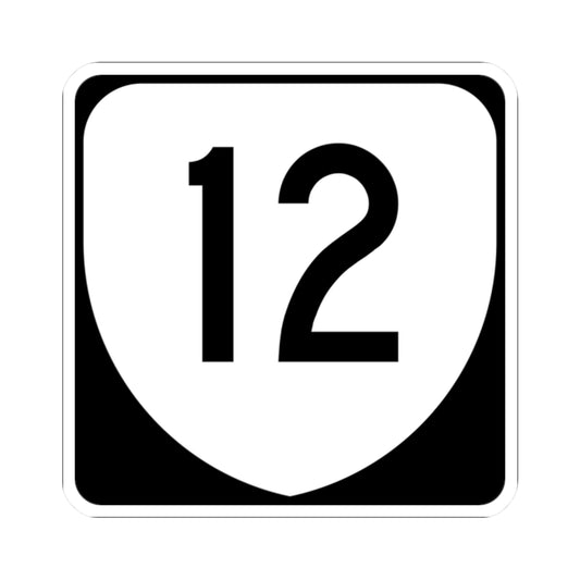 Virginia 12 (Virginia) (Road Sign) STICKER Vinyl Kiss-Cut Decal