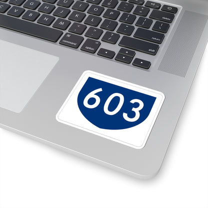 PR primary 603 (Puerto Rico) (Road Sign) STICKER Vinyl Kiss-Cut Decal