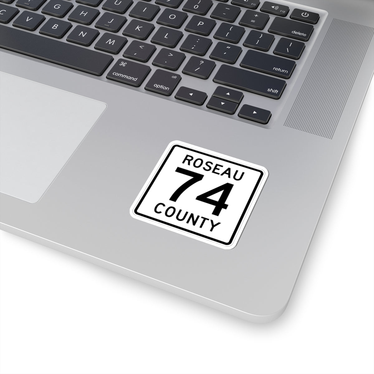 Roseau County Route 74 (Minnesota) (Road Sign) STICKER Vinyl Kiss-Cut Decal
