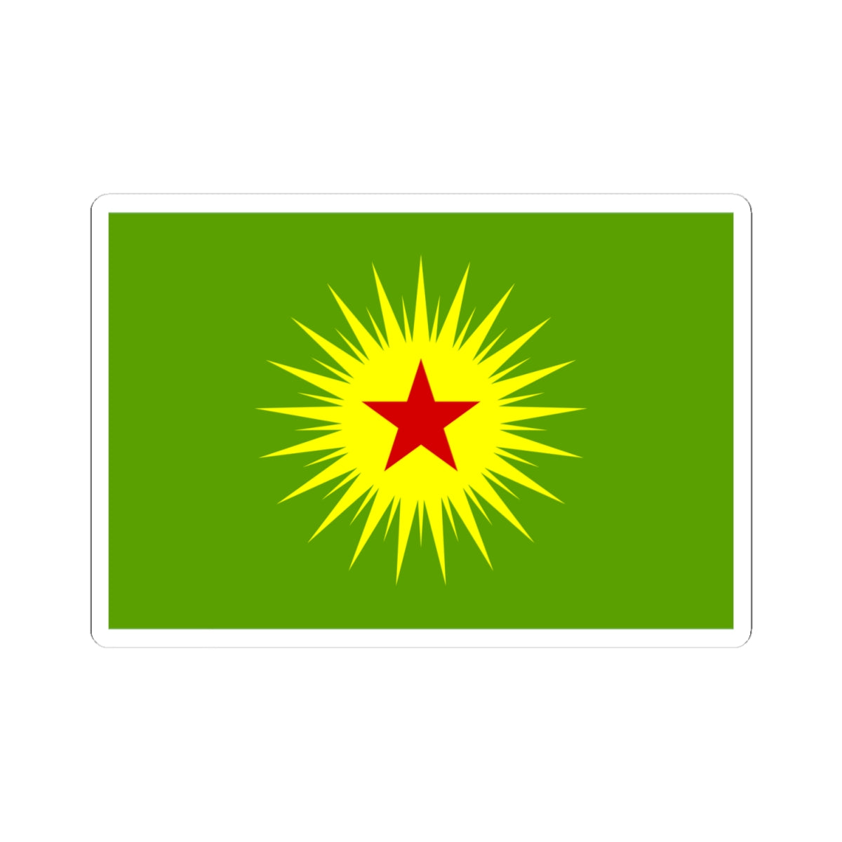 Flag of Koma Civakên Kurdistanê (Iraq) STICKER Vinyl Kiss-Cut Decal