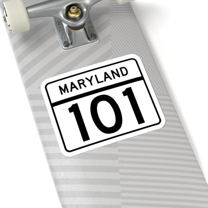 MD Route 101 (Maryland) (Road Sign) STICKER Vinyl Kiss-Cut Decal
