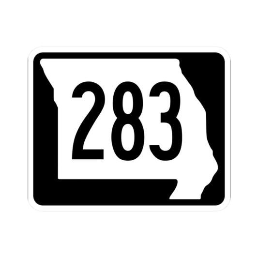 MO-283 (Missouri) (Road Sign) STICKER Vinyl Kiss-Cut Decal