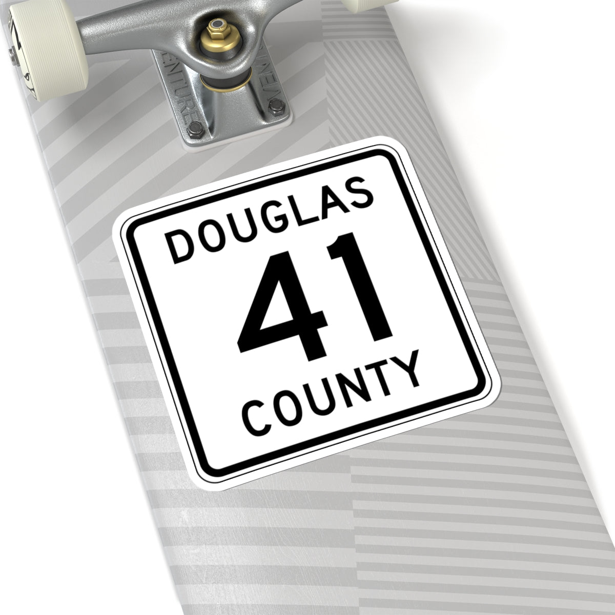 Douglas County Route 41 (Minnesota) (Road Sign) STICKER Vinyl Kiss-Cut Decal