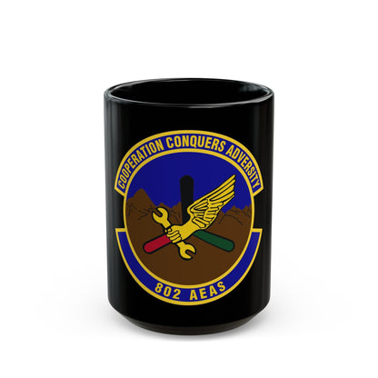 802d Air Expeditionary Advisory Squadron (U.S. Air Force) Black Coffee Mug-15oz-The Sticker Space