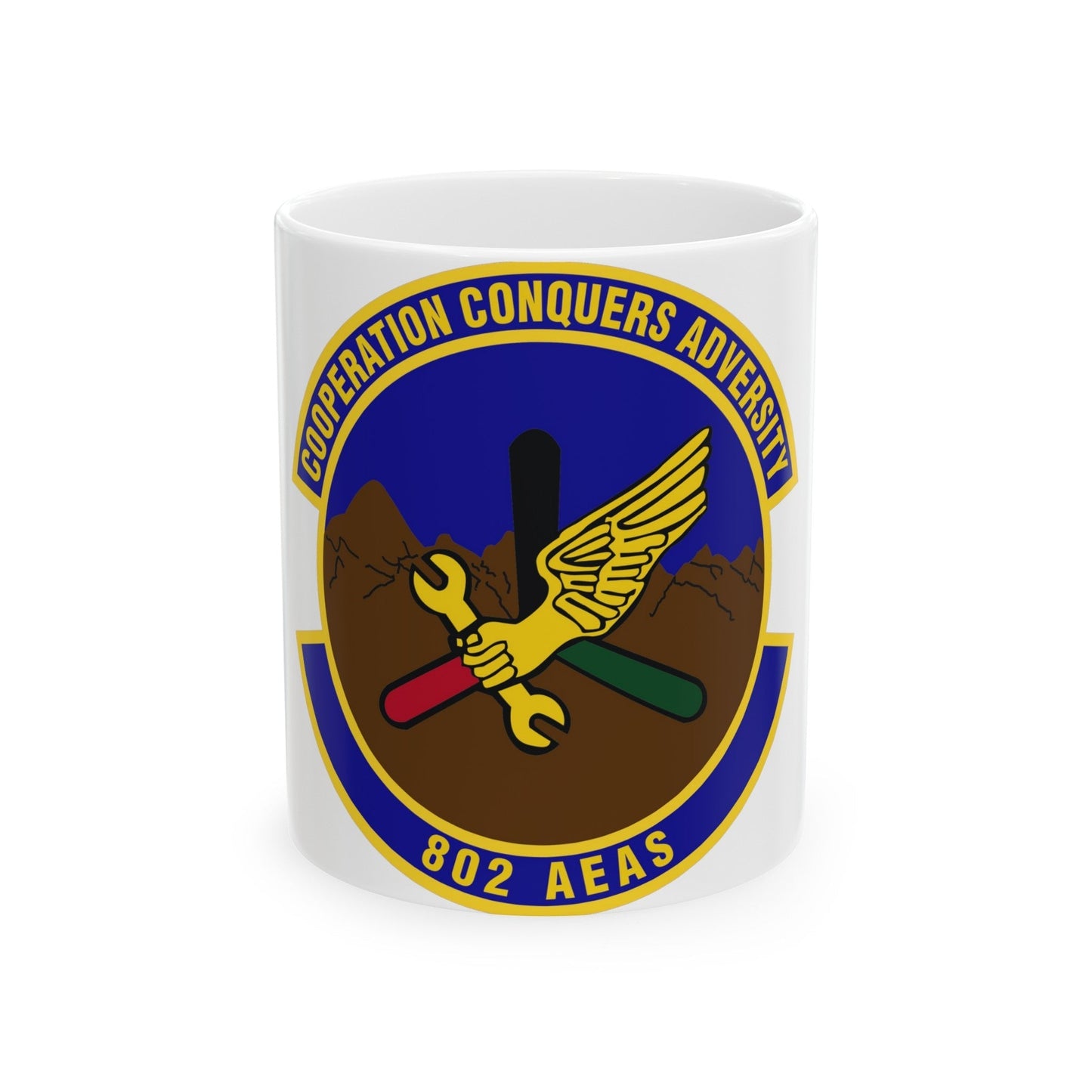 802d Air Expeditionary Advisory Squadron (U.S. Air Force) White Coffee Mug-11oz-The Sticker Space