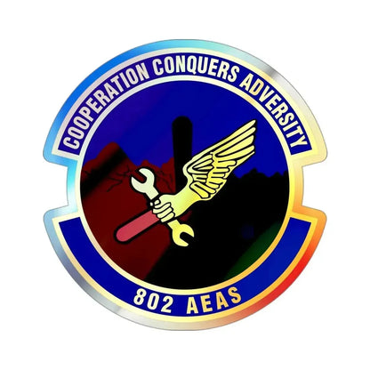 802d Air Expeditionary Advisory Squadron (U.S. Air Force) Holographic STICKER Die-Cut Vinyl Decal - The Sticker Space
