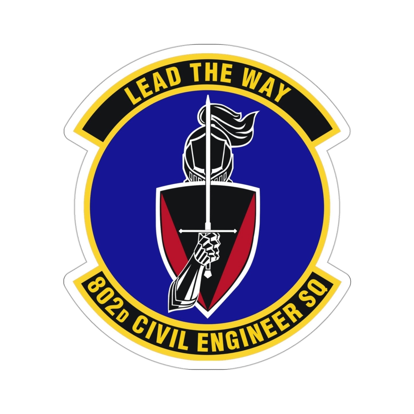 802d Civil Engineer Squadron (U.S. Air Force) STICKER Vinyl Die-Cut Decal-3 Inch-The Sticker Space
