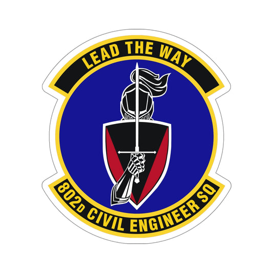 802d Civil Engineer Squadron (U.S. Air Force) STICKER Vinyl Die-Cut Decal-6 Inch-The Sticker Space