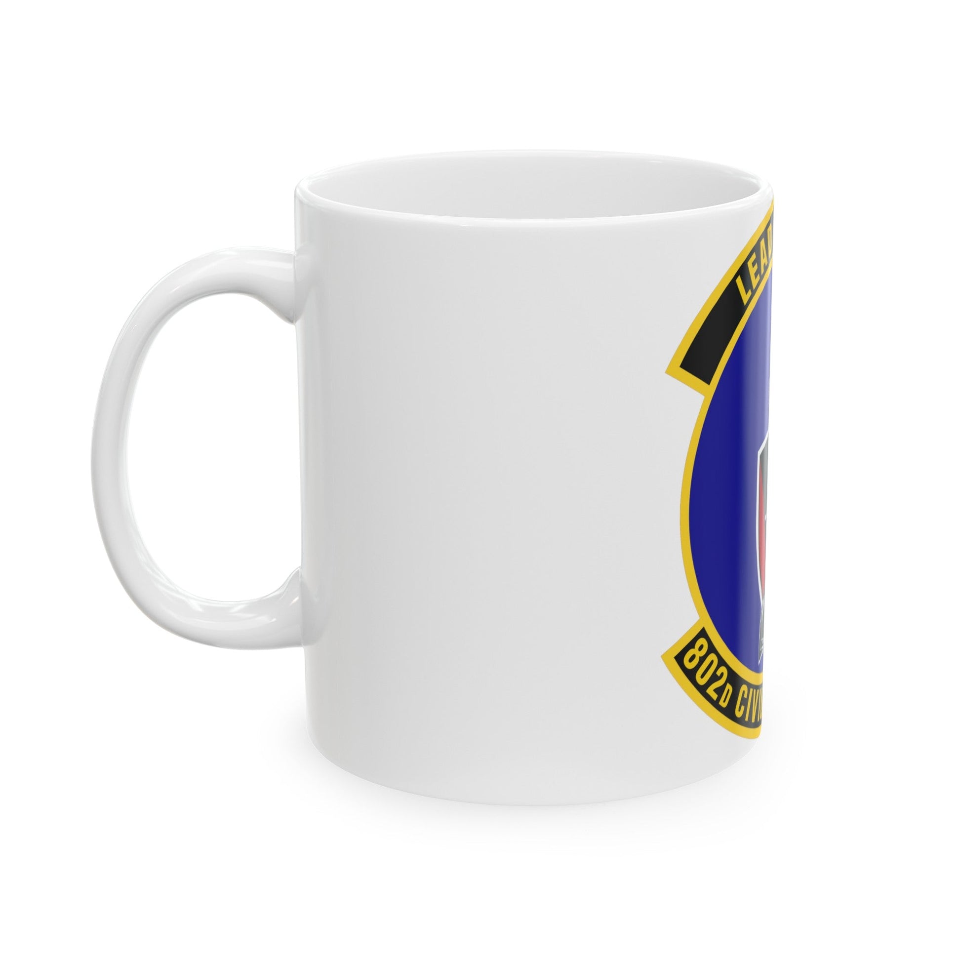 802d Civil Engineer Squadron (U.S. Air Force) White Coffee Mug-The Sticker Space