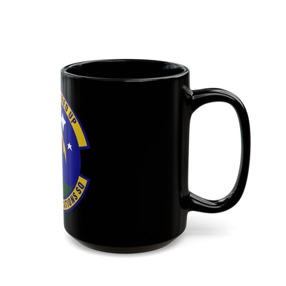 802d Communications Squadron (U.S. Air Force) Black Coffee Mug-The Sticker Space