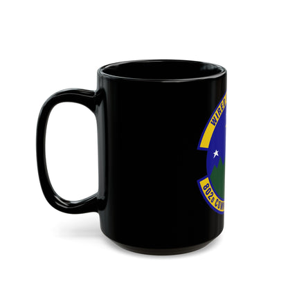 802d Communications Squadron (U.S. Air Force) Black Coffee Mug-The Sticker Space