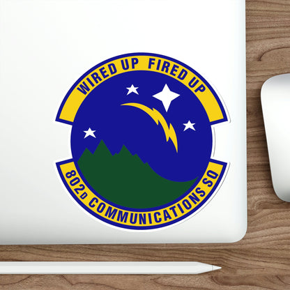 802d Communications Squadron (U.S. Air Force) STICKER Vinyl Die-Cut Decal-The Sticker Space