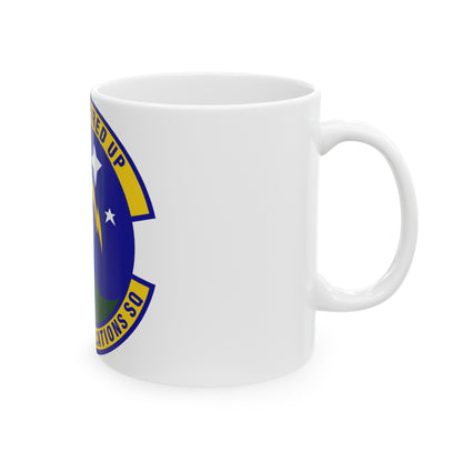 802d Communications Squadron (U.S. Air Force) White Coffee Mug-The Sticker Space