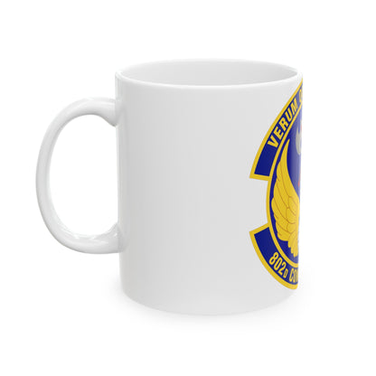 802d Comptroller Squadron (U.S. Air Force) White Coffee Mug-The Sticker Space