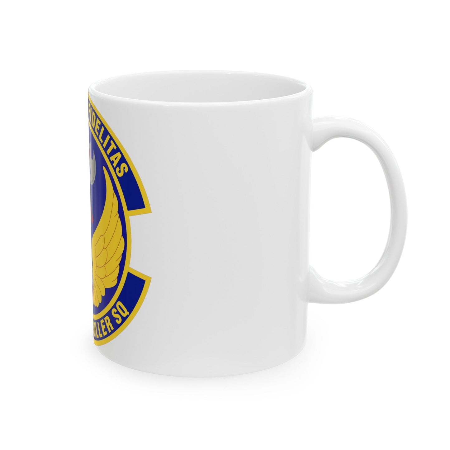 802d Comptroller Squadron (U.S. Air Force) White Coffee Mug-The Sticker Space