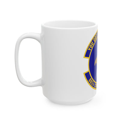 802d Contracting Squadron (U.S. Air Force) White Coffee Mug-The Sticker Space