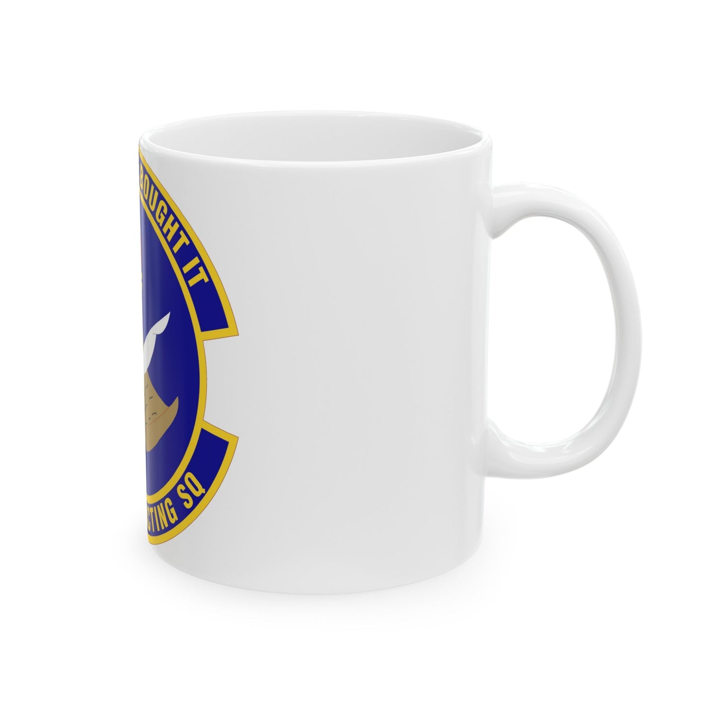 802d Contracting Squadron (U.S. Air Force) White Coffee Mug-The Sticker Space