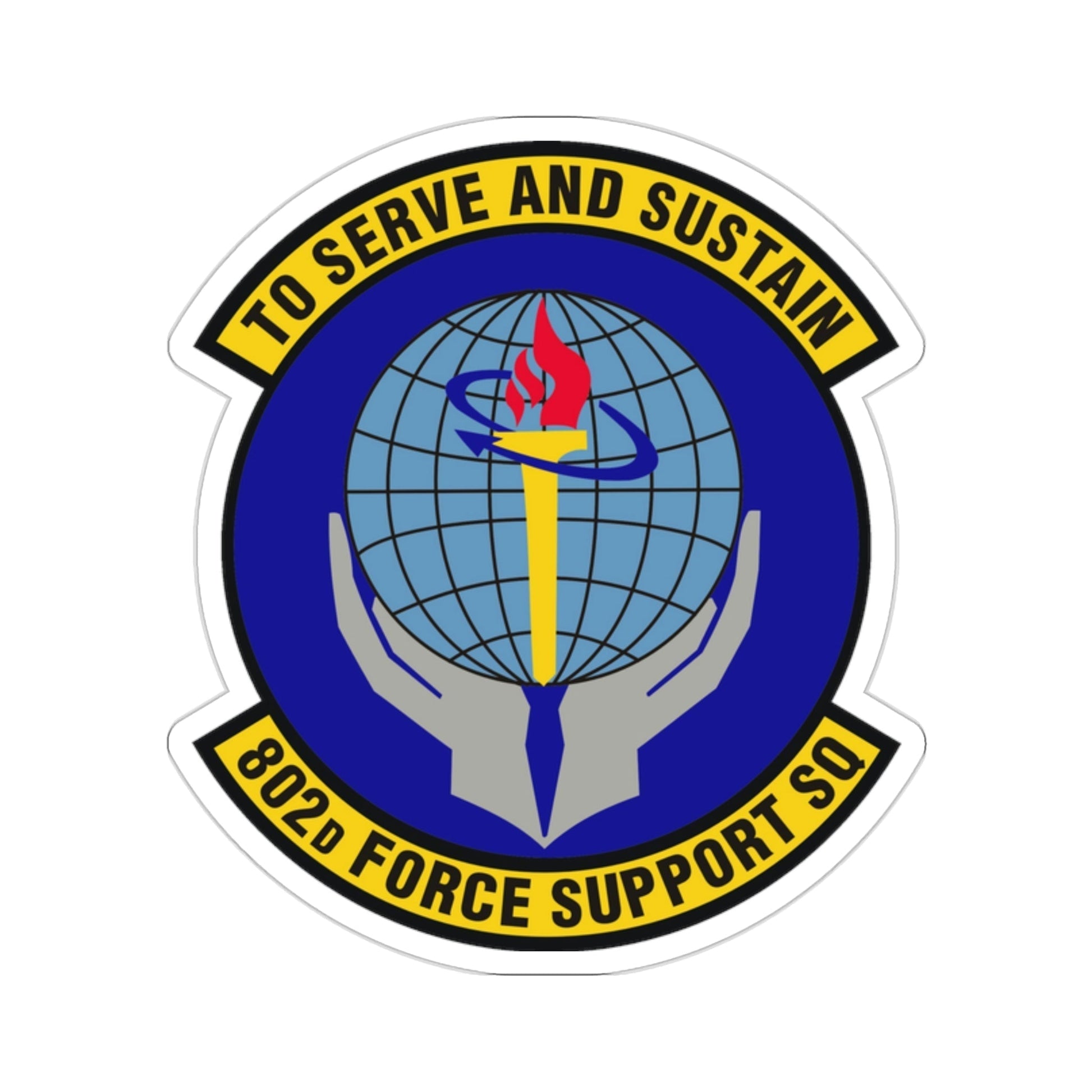 802d Force Support Squadron (U.S. Air Force) STICKER Vinyl Die-Cut Decal-2 Inch-The Sticker Space