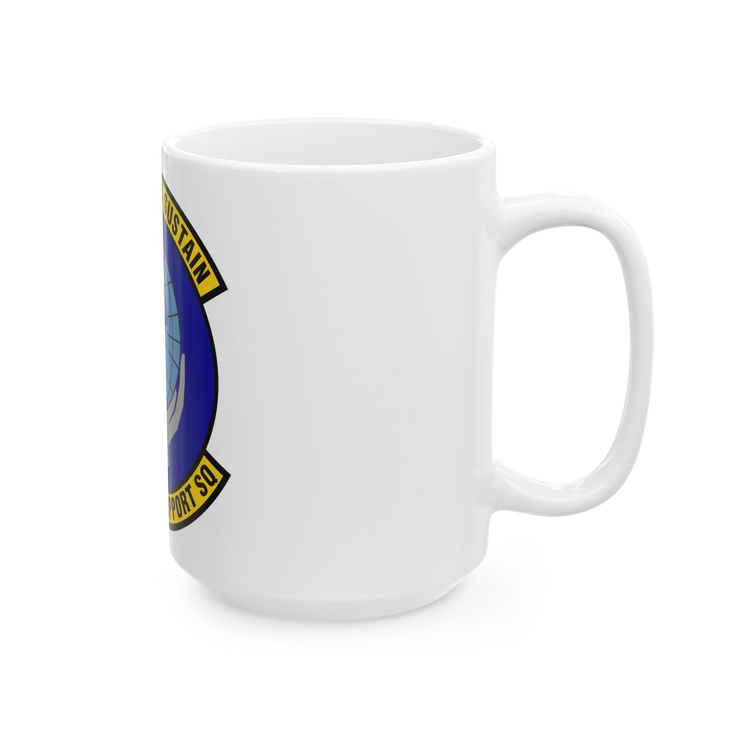 802d Force Support Squadron (U.S. Air Force) White Coffee Mug-The Sticker Space