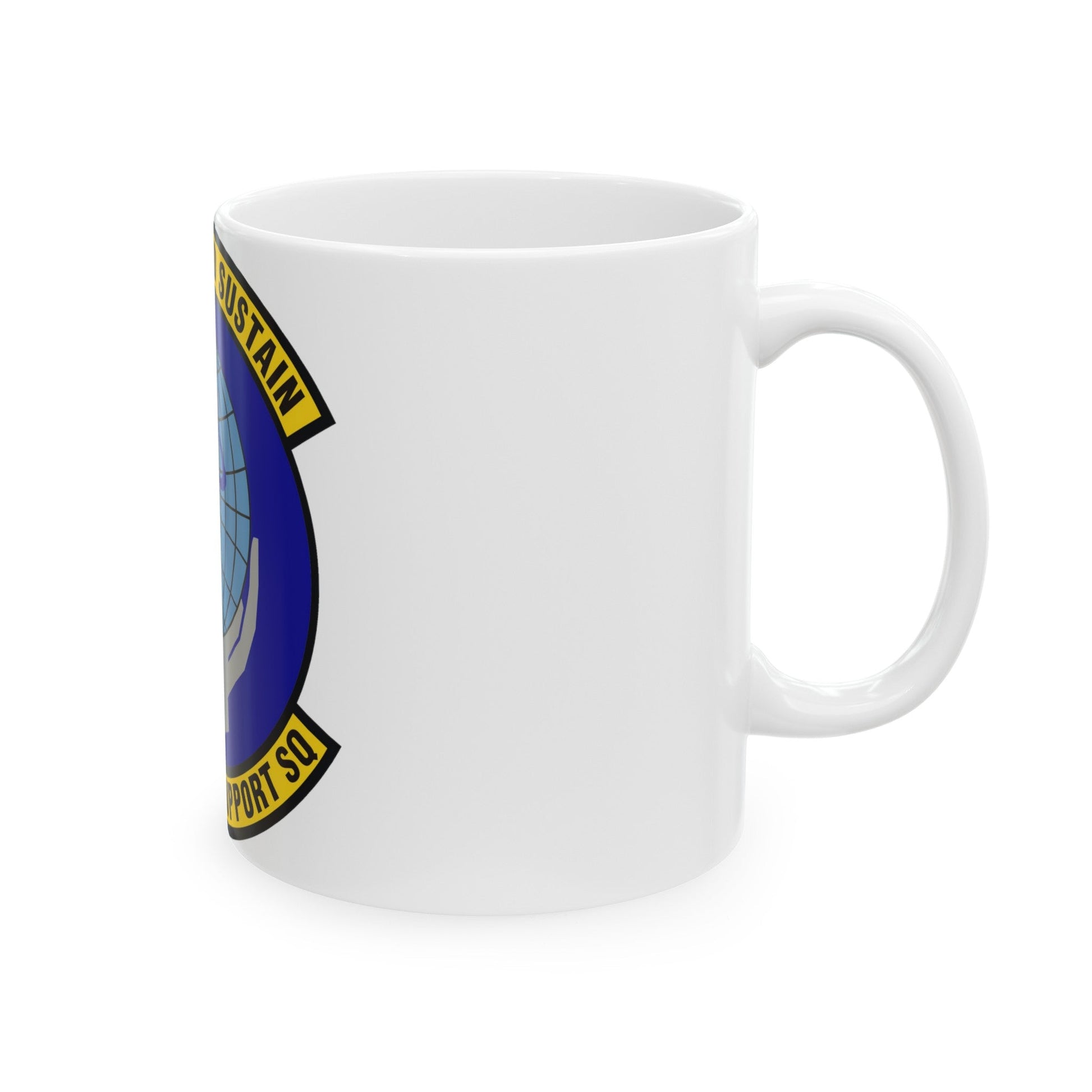 802d Force Support Squadron (U.S. Air Force) White Coffee Mug-The Sticker Space