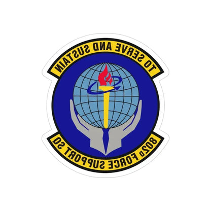 802d Force Support Squadron (U.S. Air Force) REVERSE PRINT Transparent Die-Cut STICKER - The Sticker Space
