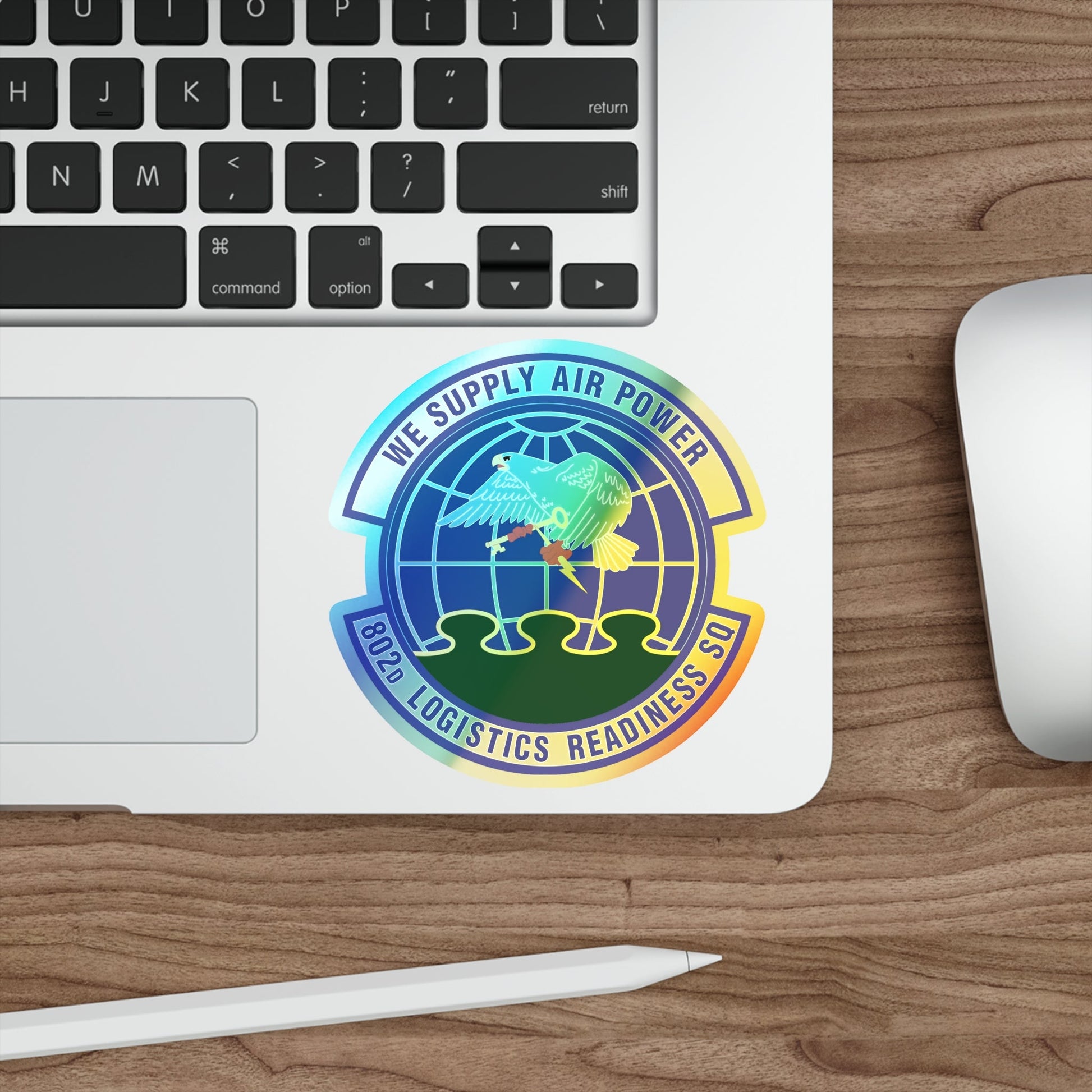 802d Logistics Readiness Squadron (U.S. Air Force) Holographic STICKER Die-Cut Vinyl Decal-The Sticker Space