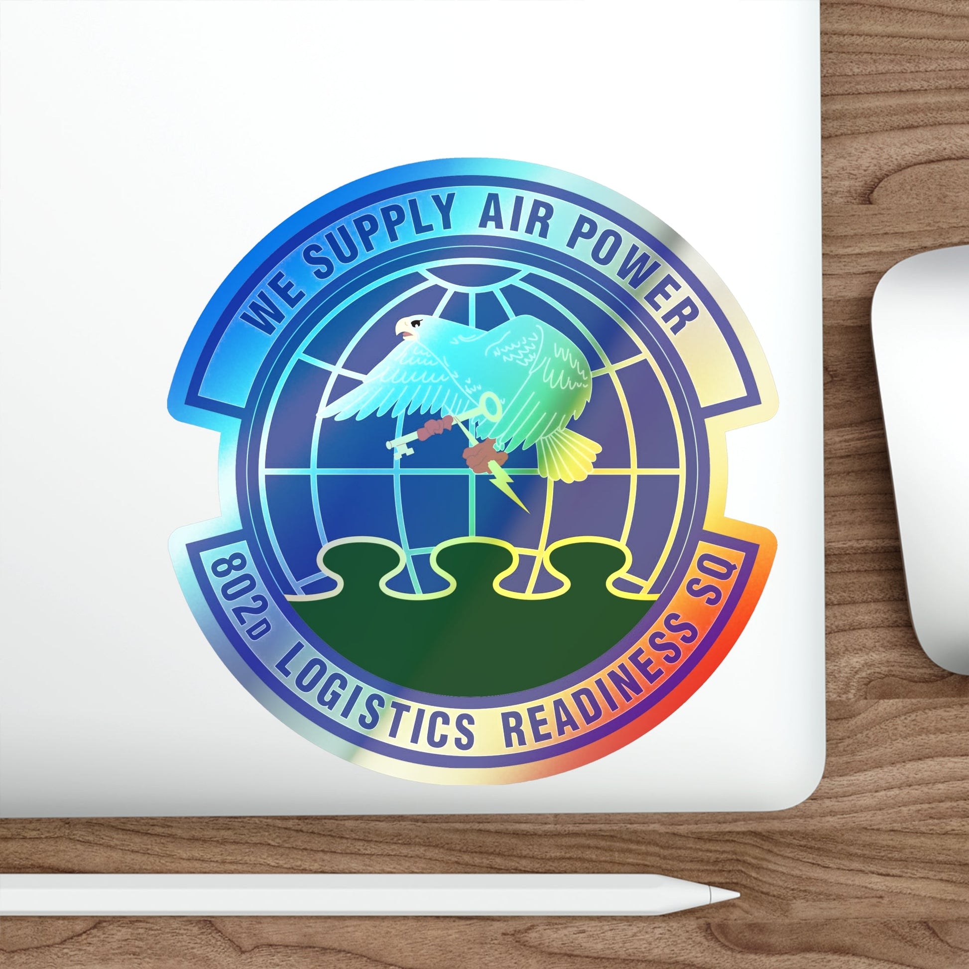 802d Logistics Readiness Squadron (U.S. Air Force) Holographic STICKER Die-Cut Vinyl Decal-The Sticker Space